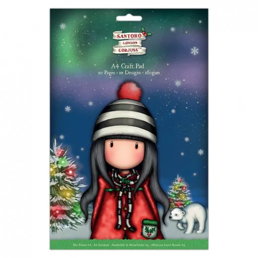 Gorjuss Christmas A4 Craft Pad